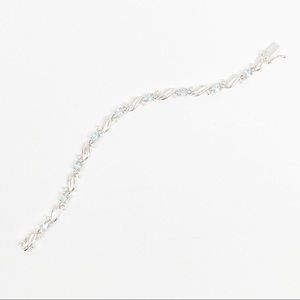 Sterling Silver Blue Topaz Bracelet